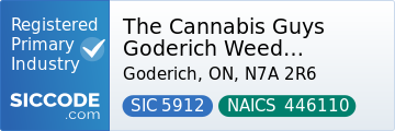 The Cannabis Guys Goderich Weed Dispensary, SIC Code 5912, NAICS Code 446110