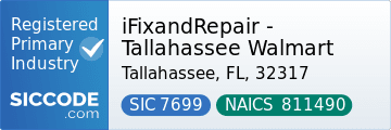 iFixandRepair - Tallahassee Walmart, SIC Code 7699, NAICS Code 811490