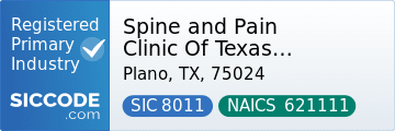 Spine and Pain Clinic Of Texas (Plano), SIC Code 8011, NAICS Code 621111