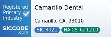 Camarillo Dental, SIC Code 8021, NAICS Code 621210