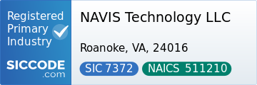 NAVIS Technology LLC, SIC Code 7372, NAICS Code 511210