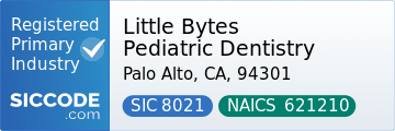 Little Bytes Pediatric Dentistry, SIC Code 8021, NAICS Code 621210