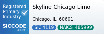 Skyline Chicago Limo, SIC Code 4119, NAICS Code 485999
