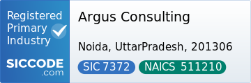 Argus Consulting, SIC Code 7372, NAICS Code 511210