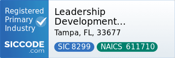 Leadership Development Resources, SIC Code 8299, NAICS Code 611710