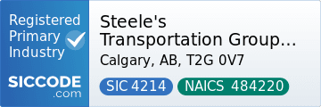 Steele's Transportation Group - Trucking Company Calgary, SIC Code 4214, NAICS Code 484220
