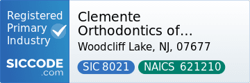 Clemente Orthodontics of Woodcliff Lake, SIC Code 8021, NAICS Code 621210