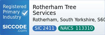 Rotherham Tree Services, SIC Code 2411, NAICS Code 113310