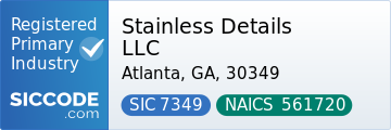 Stainless Details LLC, SIC Code 7349, NAICS Code 561720
