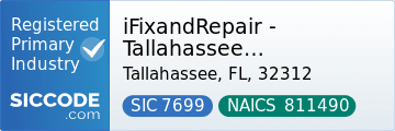 iFixandRepair - Tallahassee Thomasville Rd Walmart, SIC Code 7699, NAICS Code 811490