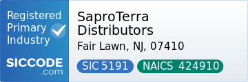 SaproTerra Distributors, SIC Code 5191, NAICS Code 424910