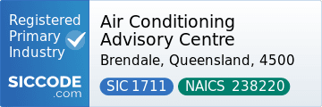 Air Conditioning Advisory Centre, SIC Code 1711, NAICS Code 238220