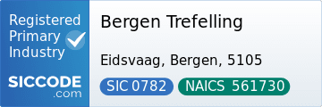 Bergen Trefelling, SIC Code 0782, NAICS Code 561730