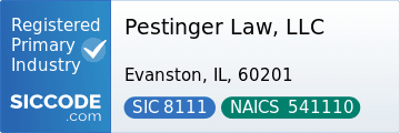 Pestinger Law, LLC, SIC Code 8111, NAICS Code 541110