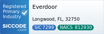 Everdoor, SIC Code 7299, NAICS Code 812930