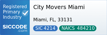 City Movers Miami, SIC Code 4214, NAICS Code 484210