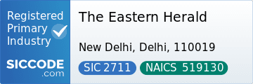 The Eastern Herald, SIC Code 2711, NAICS Code 519130