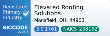 Elevated Roofing Solutions, SIC Code 1761, NAICS Code 238162