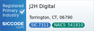J2H Digital, SIC Code 7311, NAICS Code 541810
