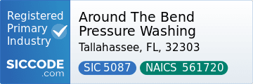 Around The Bend Pressure Washing, SIC Code 5087, NAICS Code 561720