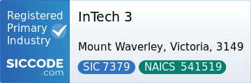 InTech 3, SIC Code 7379, NAICS Code 541519