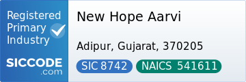 New Hope Aarvi, SIC Code 8742, NAICS Code 541611