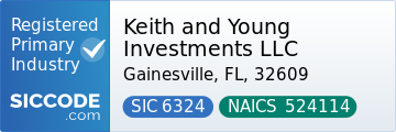 Keith and Young Investments LLC, SIC Code 6324, NAICS Code 524114