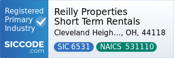 Reilly Properties Short Term Rentals, SIC Code 6531, NAICS Code 531110