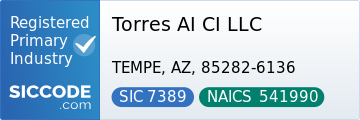 Torres AI CI LLC, SIC Code 7389, NAICS Code 541990