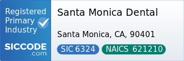 Santa Monica Dental, SIC Code 6324, NAICS Code 621210