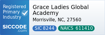 Grace Ladies Global Academy, SIC Code 8244, NAICS Code 611410