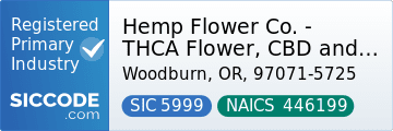 Hemp Flower Co. - THCA Flower, CBD and Delta 8, SIC Code 5999, NAICS Code 446199