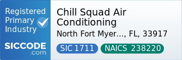 Chill Squad Air Conditioning, SIC Code 1711, NAICS Code 238220