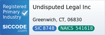 Undisputed Legal Inc, SIC Code 8748, NAICS Code 541618