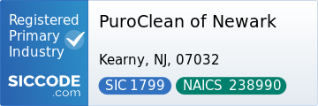 PuroClean of Newark, SIC Code 1799, NAICS Code 238990