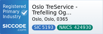 Oslo TreService - Trefelling Og Trepleie Ekspert, SIC Code 5193, NAICS Code 424930