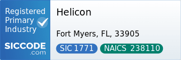 Helicon, SIC Code 1771, NAICS Code 238110
