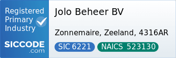 Jolo Beheer BV, SIC Code 6221, NAICS Code 523130
