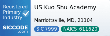 US Kuo Shu Academy, SIC Code 7999, NAICS Code 611620