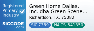 Green Home Dallas, Inc. dba Green Scene Home Inspections, SIC Code 7389, NAICS Code 541350