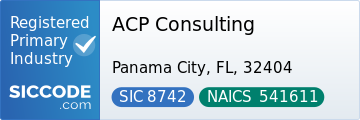 ACP Consulting, SIC Code 8742, NAICS Code 541611