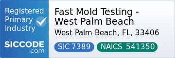 Fast Mold Testing - West Palm Beach, SIC Code 7389, NAICS Code 541350