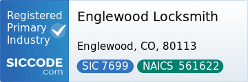 Englewood Locksmith, SIC Code 7699, NAICS Code 561622