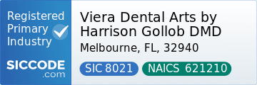 Viera Dental Arts by Harrison Gollob DMD, SIC Code 8021, NAICS Code 621210