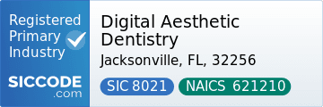 Digital Aesthetic Dentistry, SIC Code 8021, NAICS Code 621210