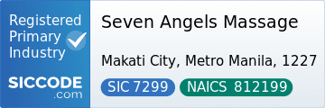 Seven Angels Massage, SIC Code 7299, NAICS Code 812199